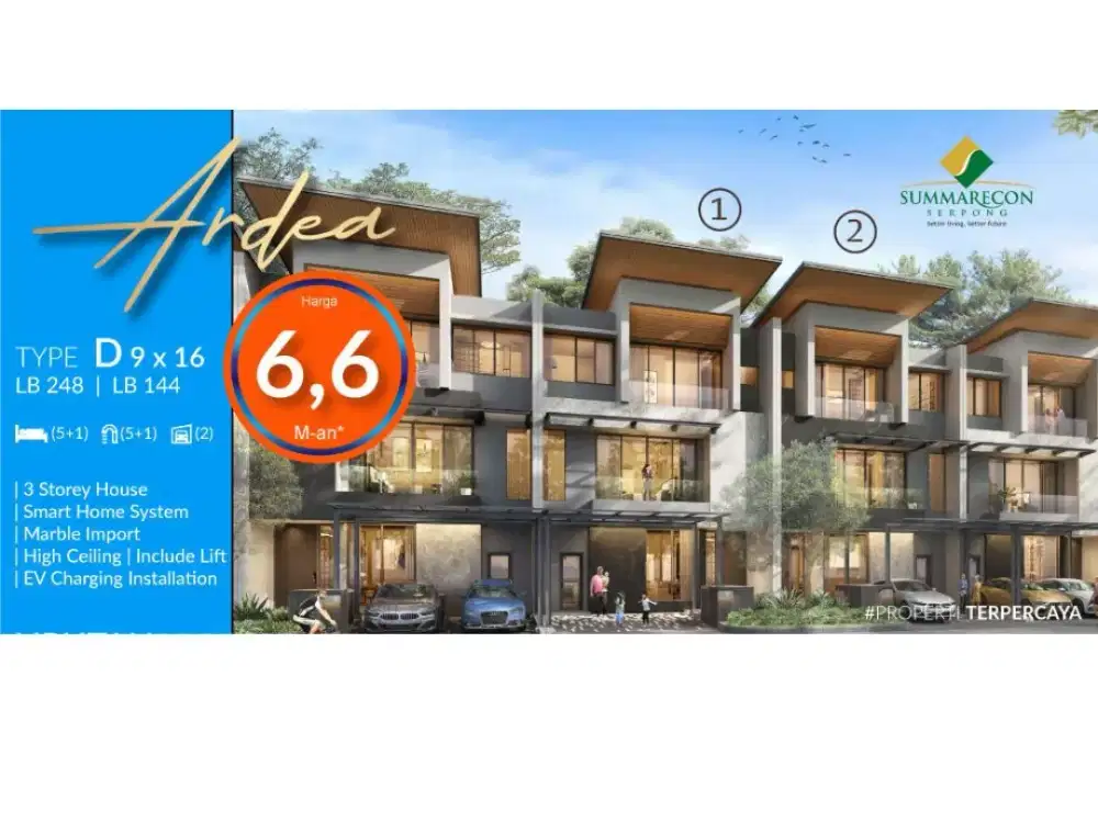 Summarecon Serpong, Tangerang ARDEA paling PREMIUM se-Gading Serpong
