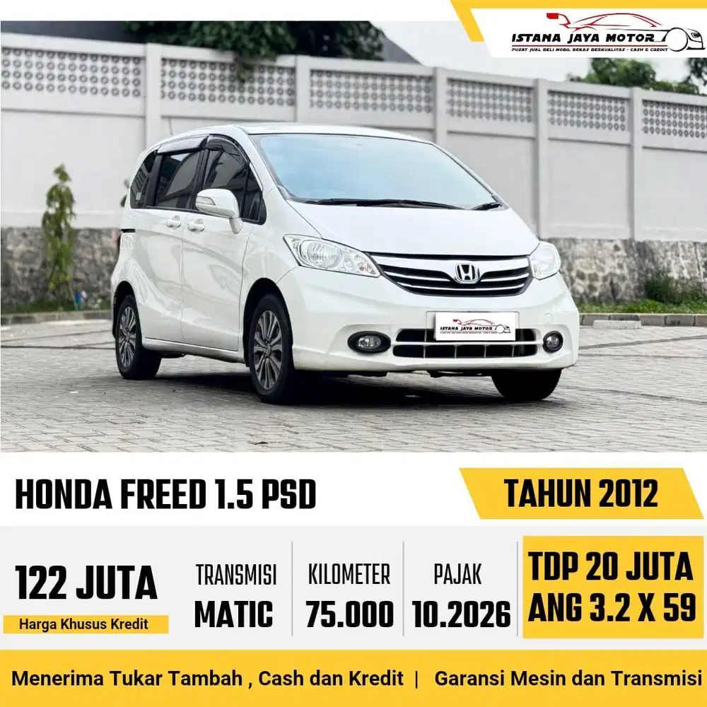 [KM 75RB] Honda Freed PSD 1.5 Automatic 2012 Putih