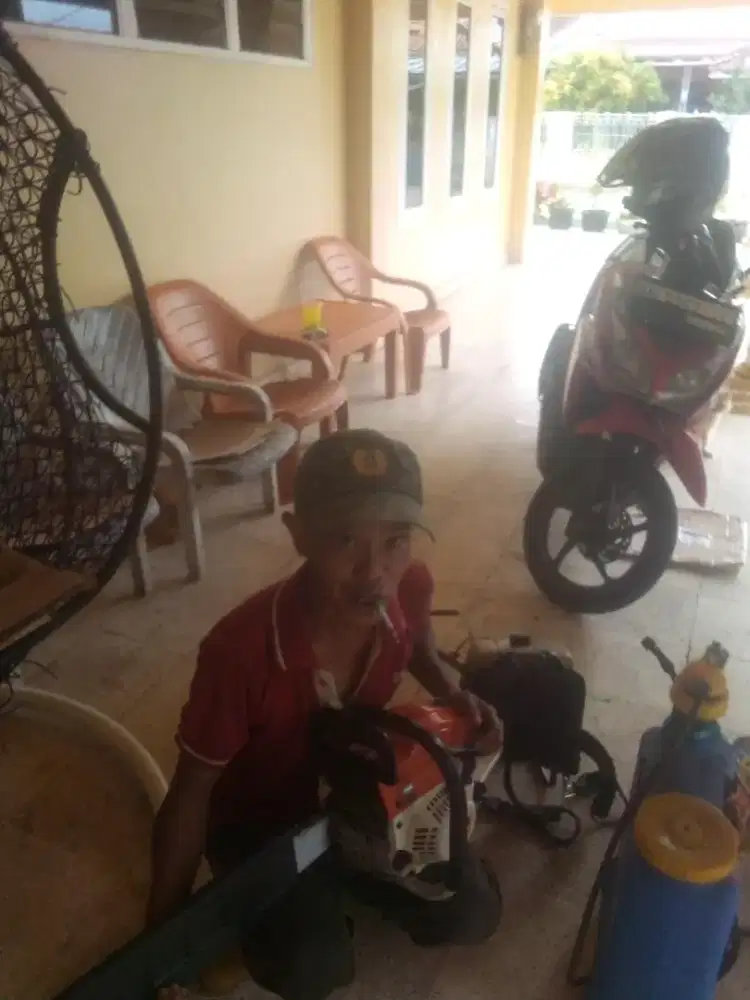 Jasa tebas rumput bersih bersih dan tebang batang.dll