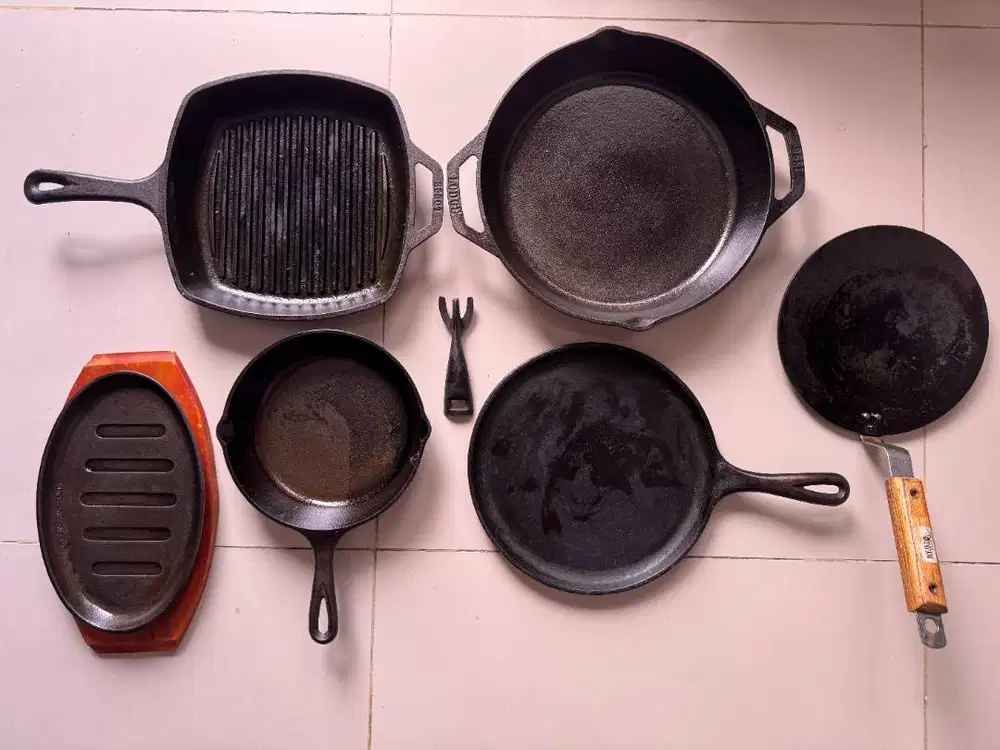 Complete Cast Iron Cookware Set – Lodge | 1.6 Juta (Moving Sale)