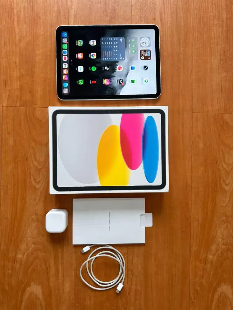 Jual Ipad gen 11 silver 128 gb Fullset