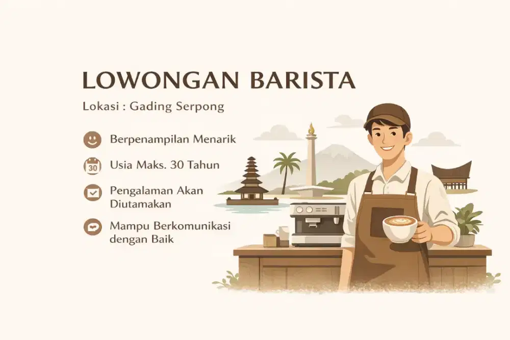Lowongan Barista di Gading Serpong