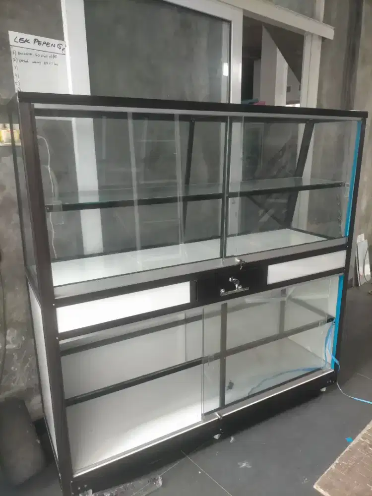 Etalase warteg 1,5m / grobak warteg