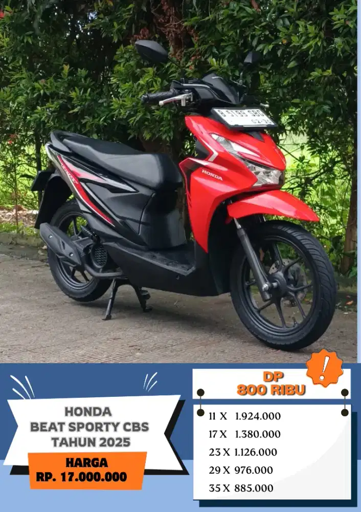 KM 6 RB!! HONDA BEAT SPORTY CBS TAHUN 2025