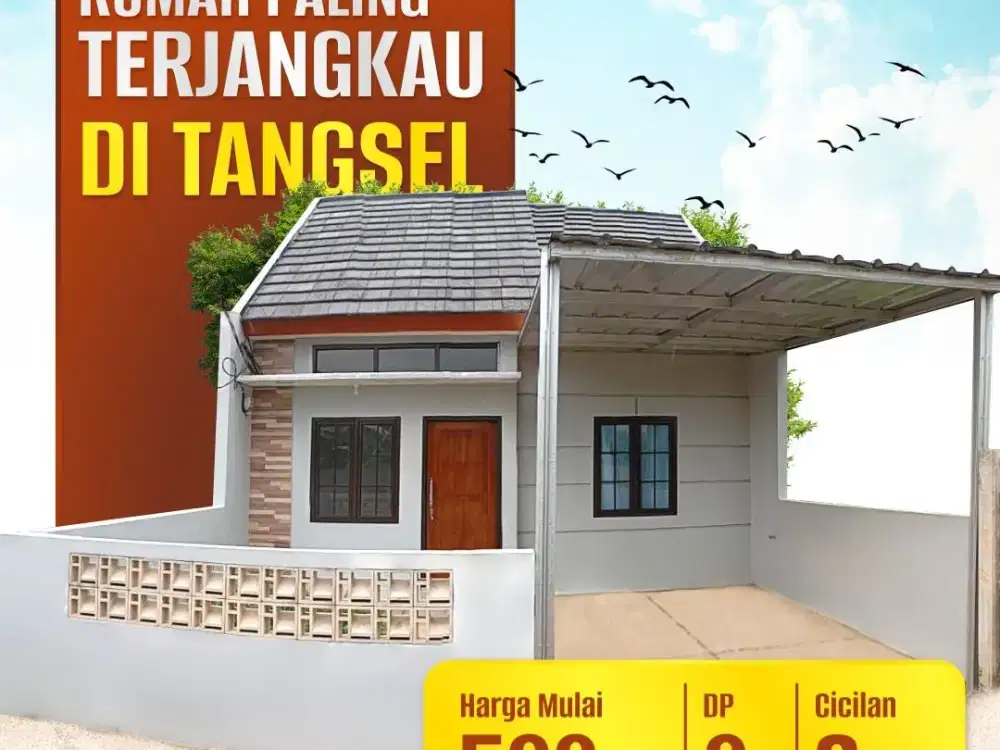 RUMAH PALING TERJANGKAU DI TANGSEL 2 km dari Serpong City Paradise