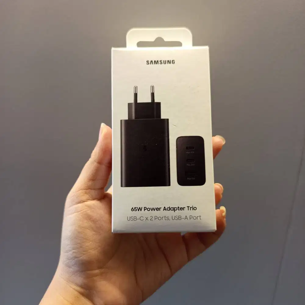 Samsung Super Fast Charging 2.0 65W Trio Wall Charger (Adapter Only) B