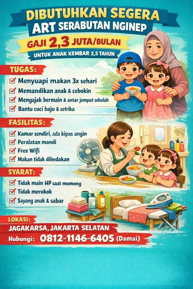 ART serabutan nginep