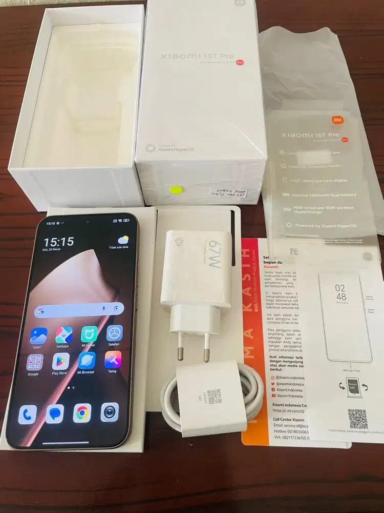 Xiaomi 15T pro resmi indo 12/512 gb Nominus garansi on fullset