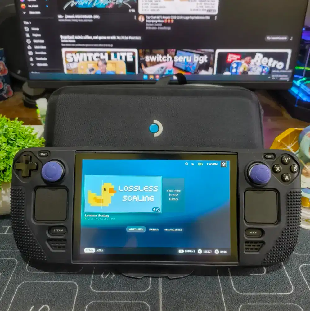 STEAM DECK LCD 512GB ORIGINAL ANTI GLARE MULUS JRG PAKAI