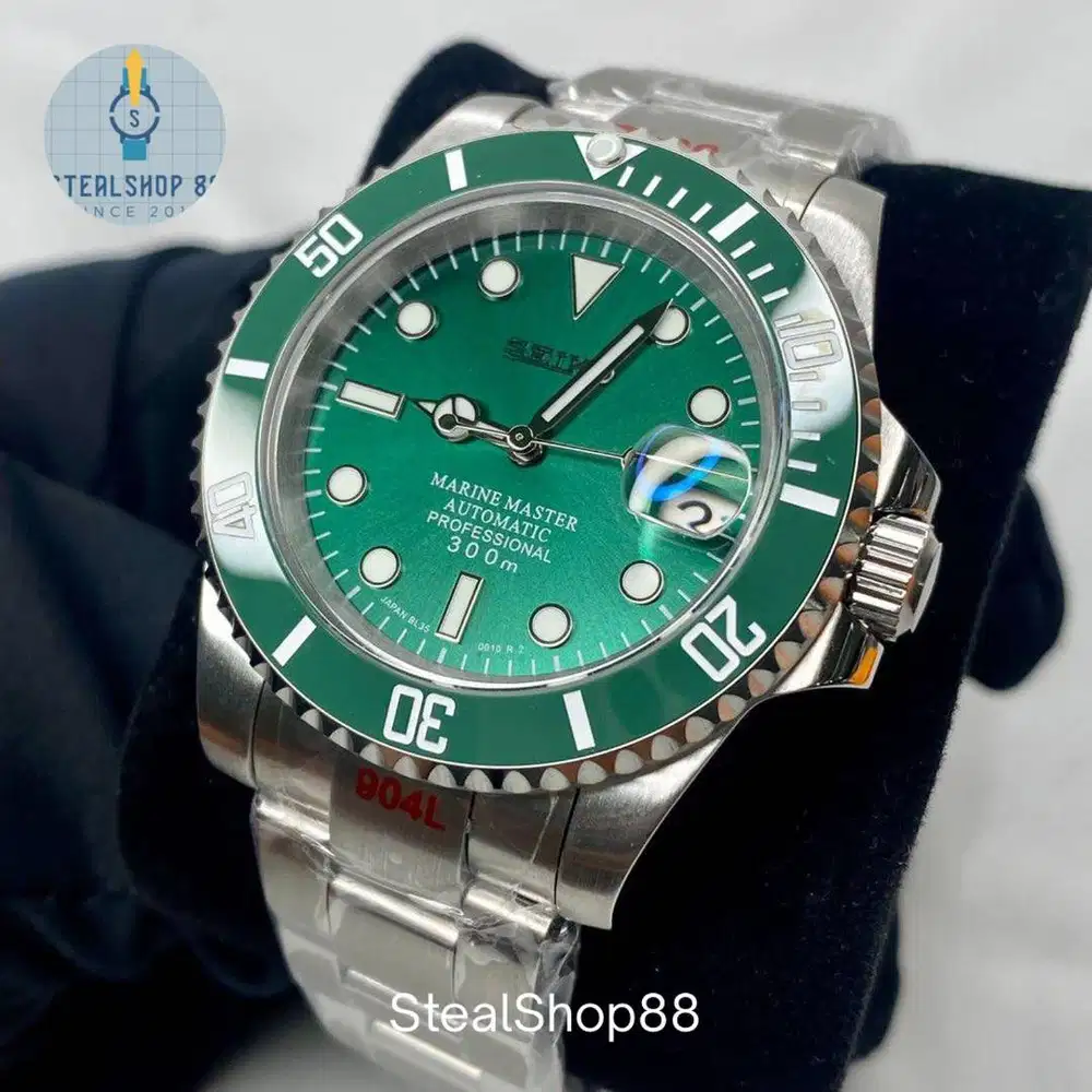 Seiko Rolex Submariner HULK NH35 Automatic