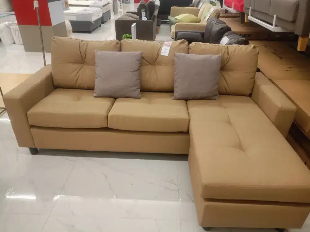 TASYI CORNER SOFA BROWN