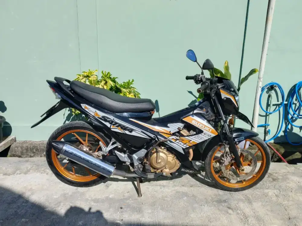 Suzuki Satria F 150cc tahun 2014 mesin halus siap pakai plat 2028