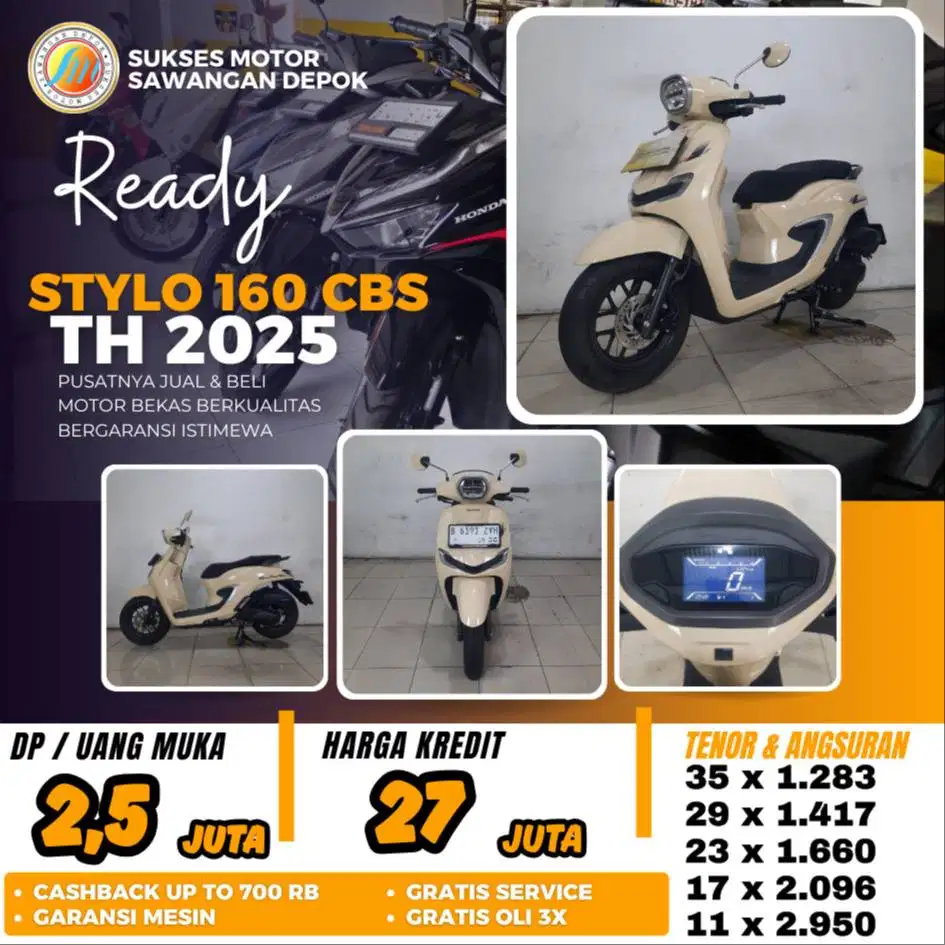 STYLO 160 CBS TH 2025 UNIT MULUS ISTIMEWA BISA CASH KREDIT BERGARANSI
