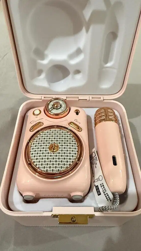 Divoom Fairy 2, Speaker dan Mic, Alat Karaoke, Speaker Mini.
