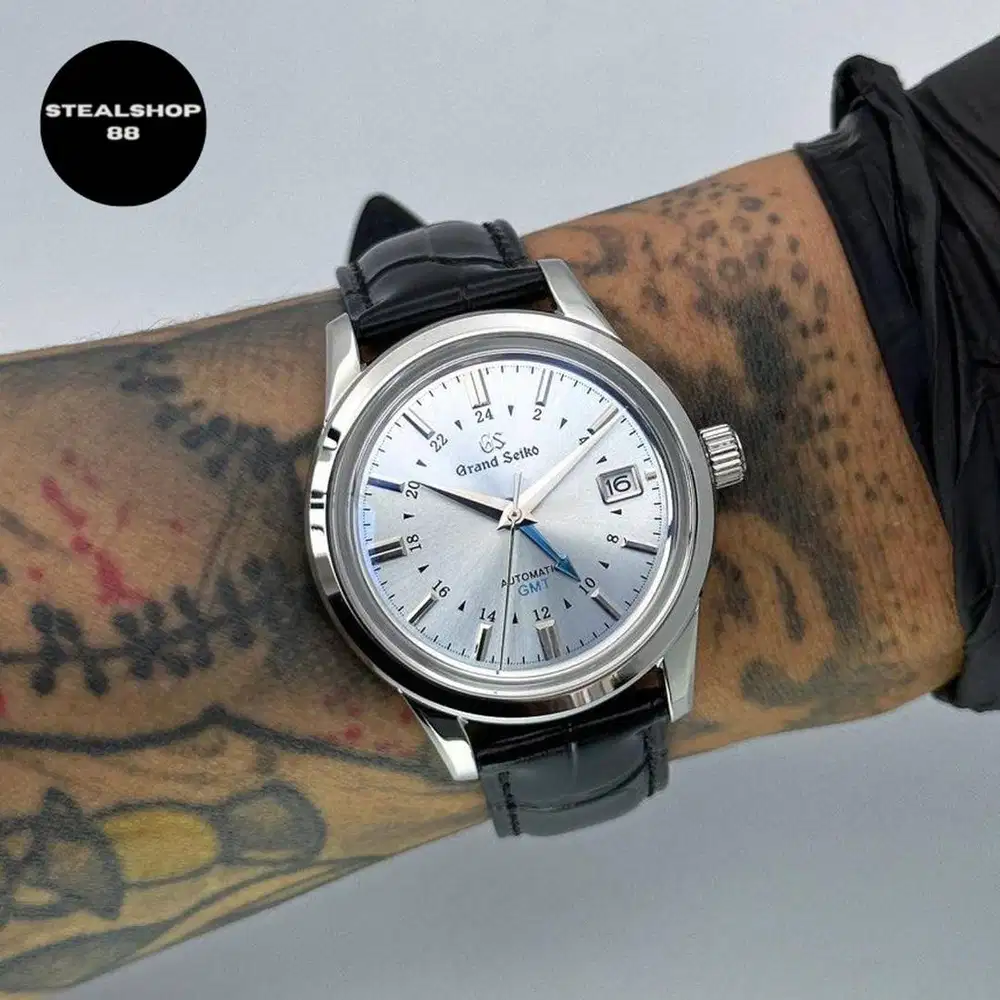 Grand Seiko mod GS Silver Ice NH34 GMT Automatic