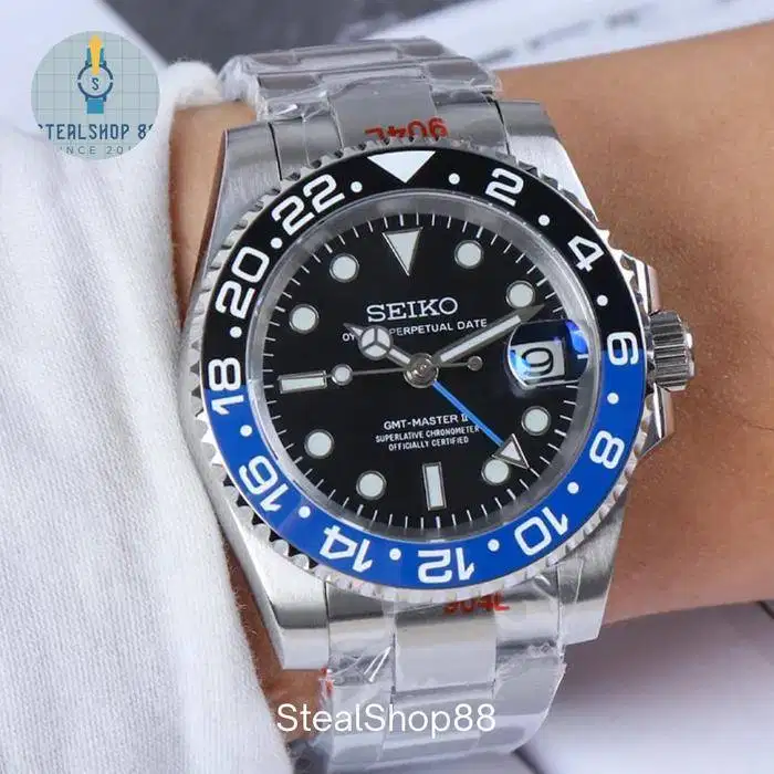 Seiko Batman GMT NH34 Perpetual