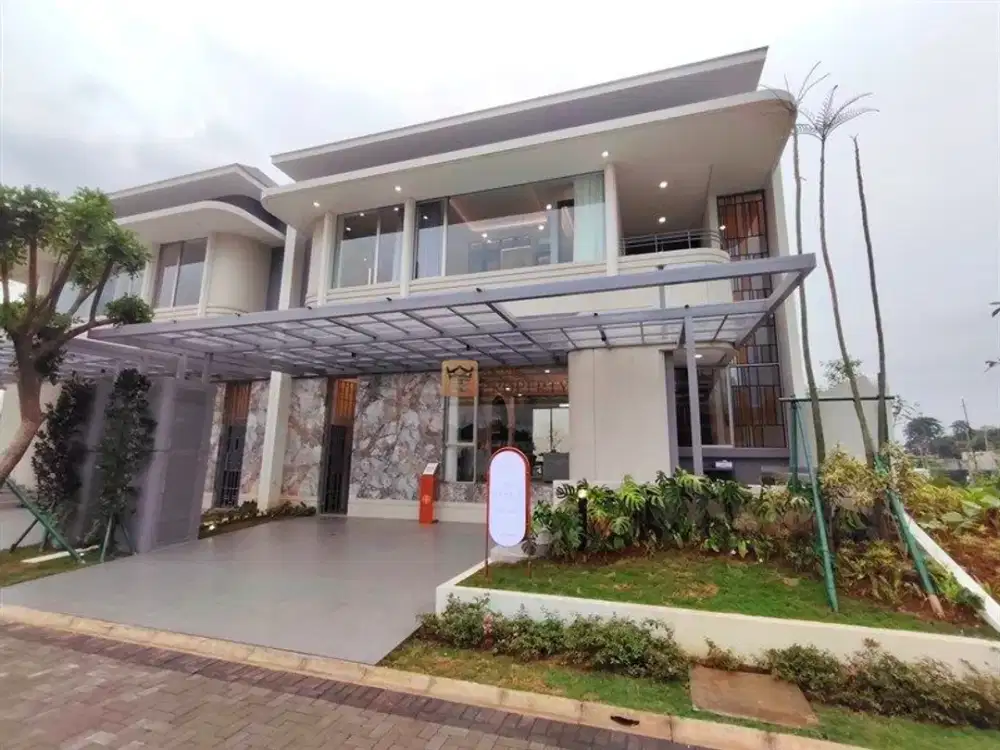 Luxury Living! Rumah Modern Citragarden Lacovia Premium 12X17, View Danau & Siap Huni