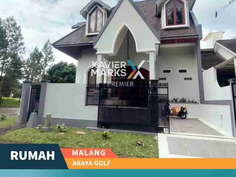 Dijual Rumah Baru Modern Dan Elegan Posisi Hook di Araya Golf Kota Malang