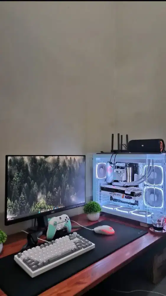 PC GAMING AM5 DDRS WHITE BUILD | Ryzen7500F × RTX 3060 12GB | Full Box