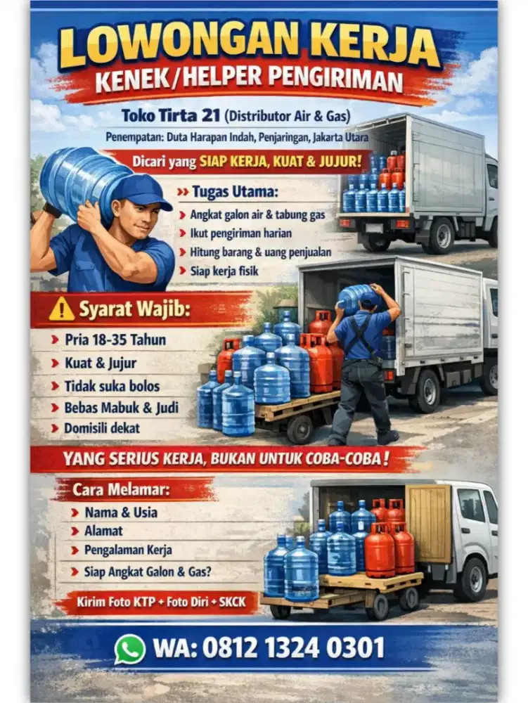 Lowongan Kerja Kenek