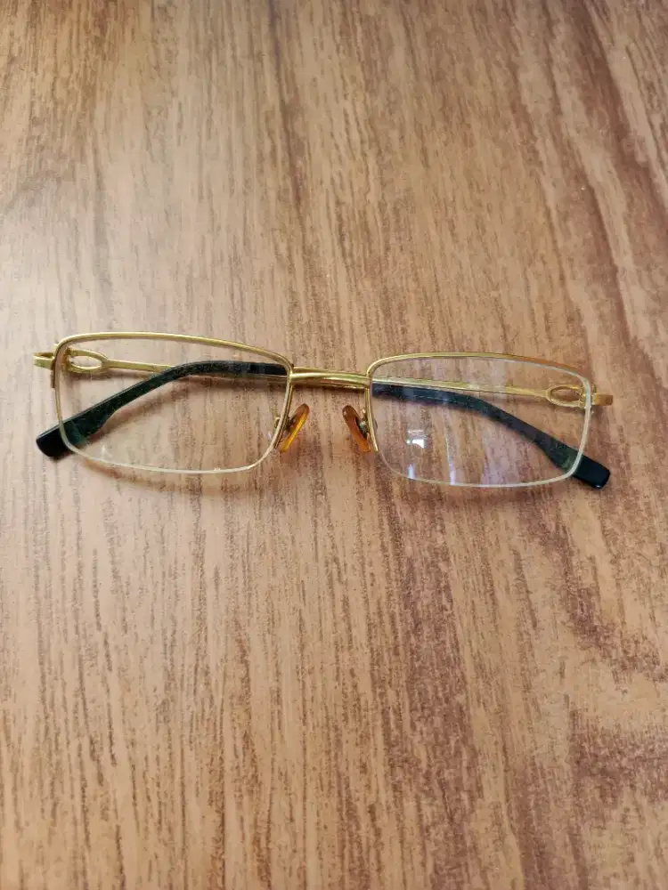 Frame kaca Mata Cartier semi Rimless