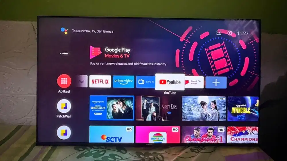 Xiaomi TV A2 43 android normal layar jernih no minus