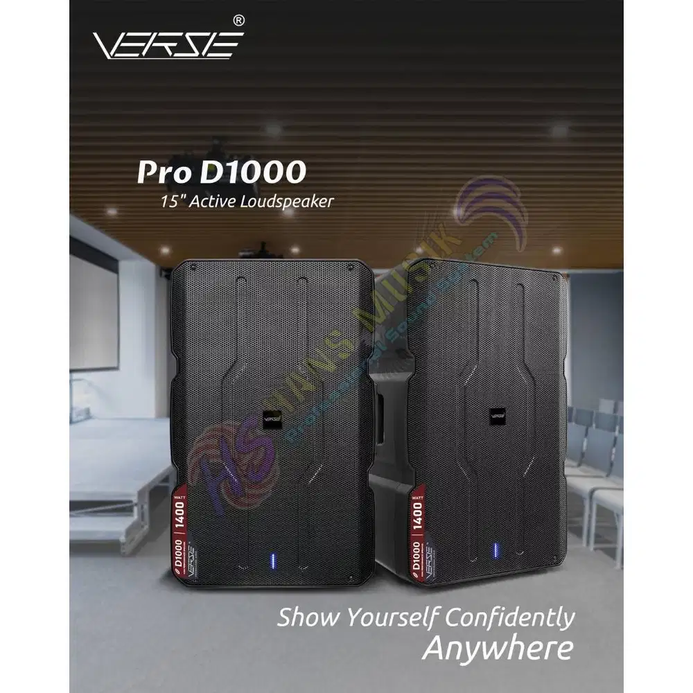VERSE PRO D1000 - 15 Active Speaker - 1400W - Original Garansi Resmi