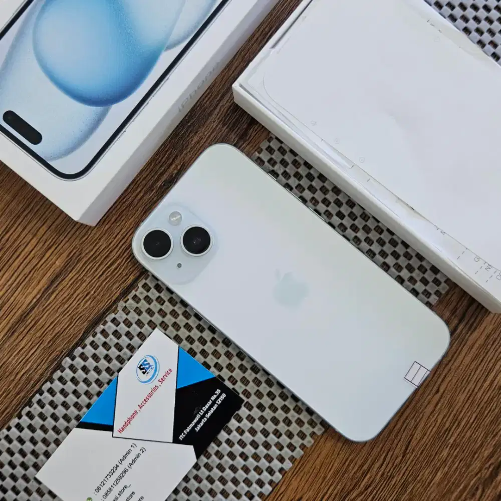 Iphone 15 128gb blue like new jual cepet !!