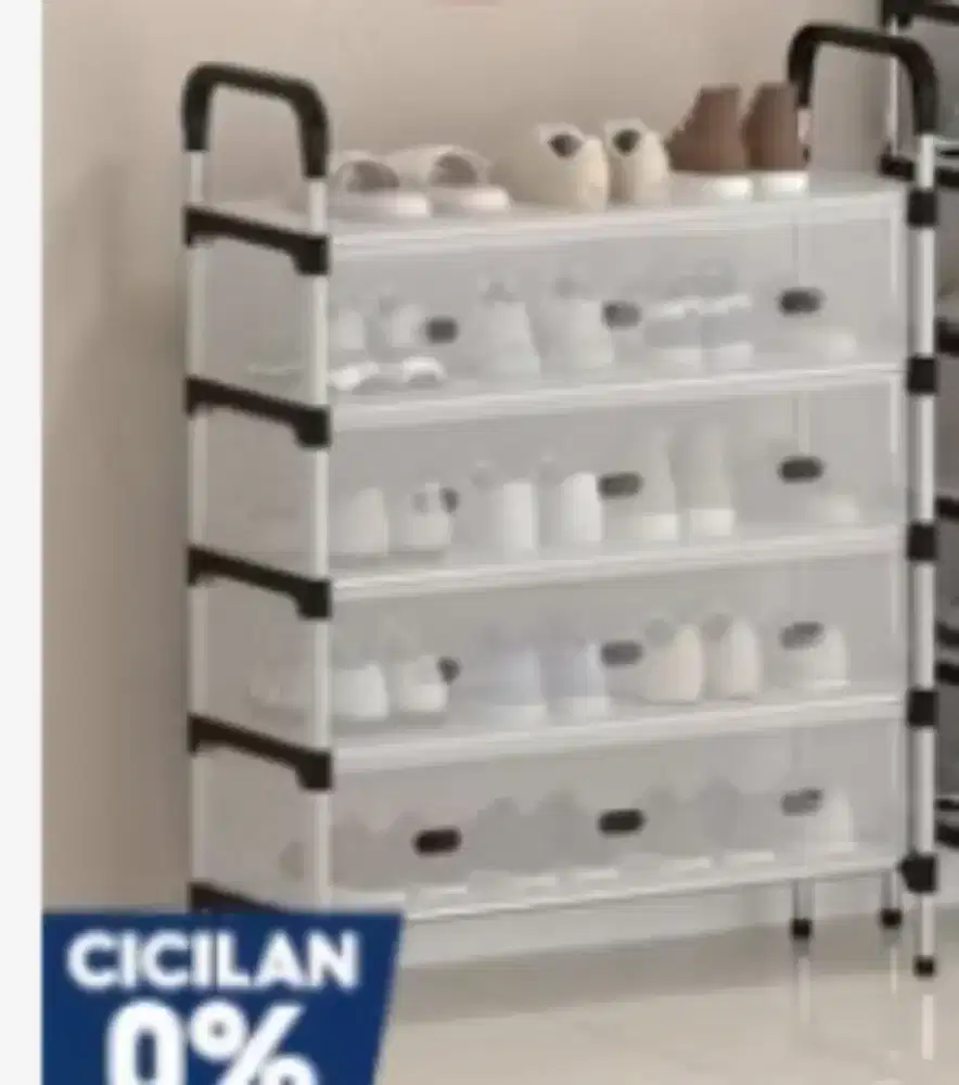 Di jual rak sepatu tiga susun baru