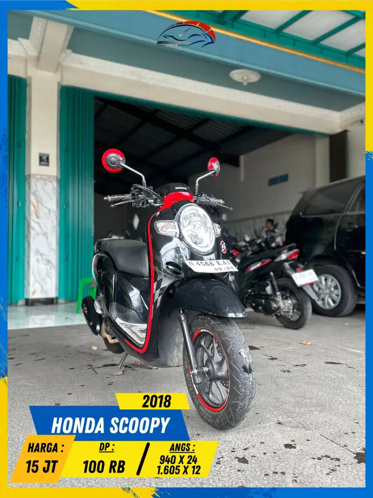 HONDA SCOOPY 2018 MURAH MENTAI MASZEEHH HIKMAH MOTOR KEPUH