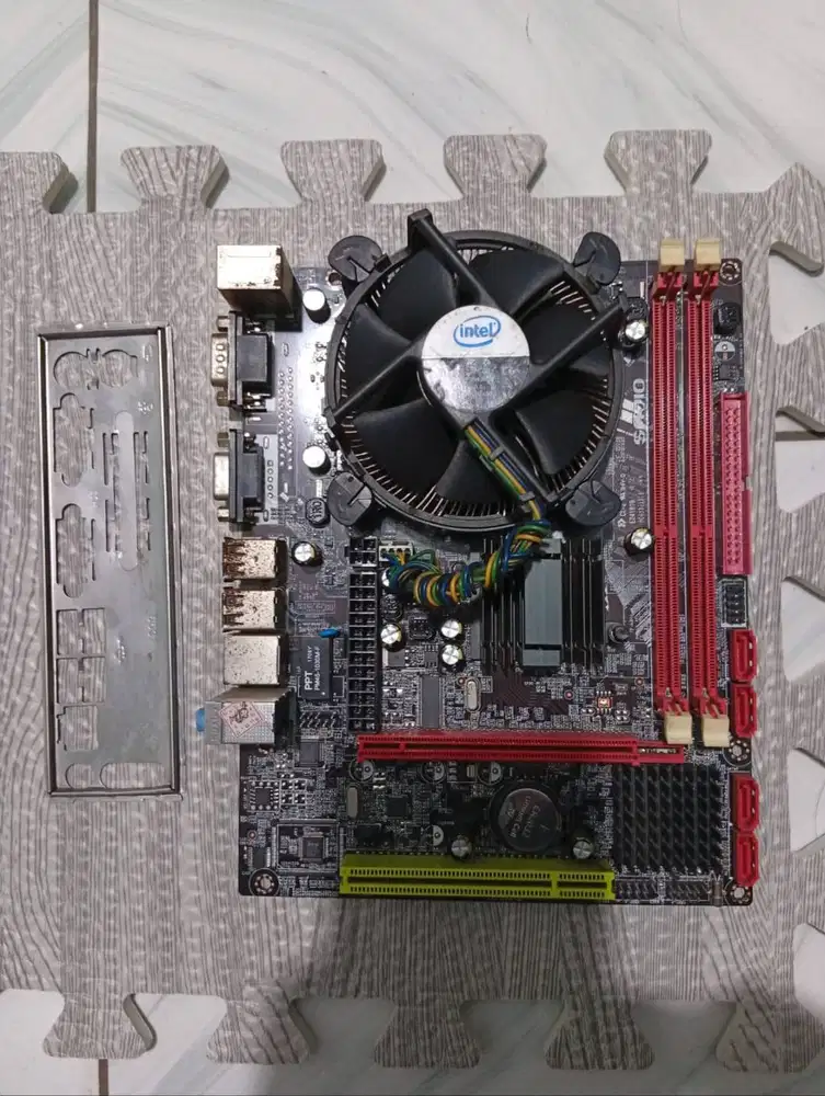 Paketan Mainboard ddr3, Processor core 2 duo + fan