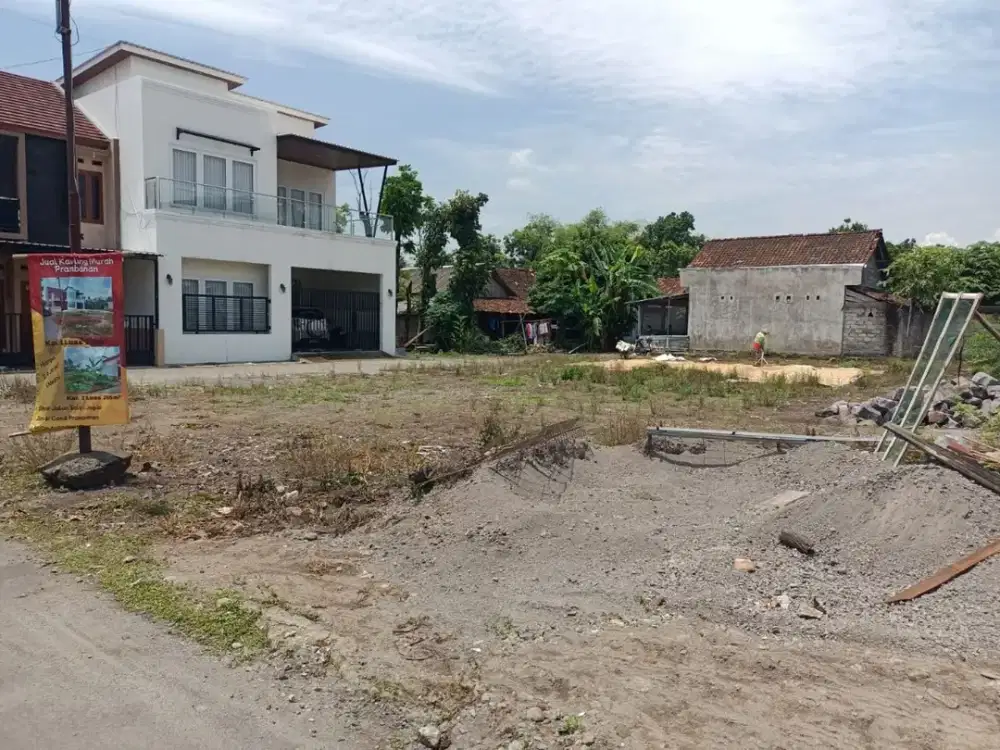 Tanah Jogja Kalasan Area Jl Jogja Solo Dekat Pasar Prambanan SHM Ready