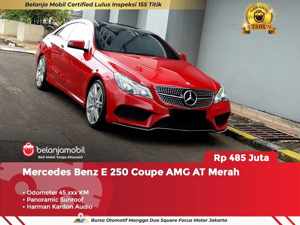 [ GARANSI 5TH ] Mercedes Benz Mercy E250 E 250 Coupe AMG AT 2013 2014