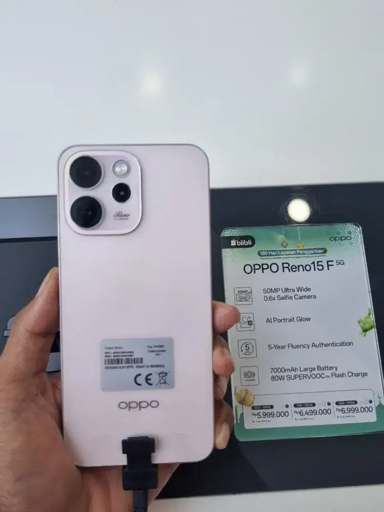 Oppo Reno 15 F 5G 12GB/256GB Promo Kredit Bunga Ringan Free 2x Cicilan
