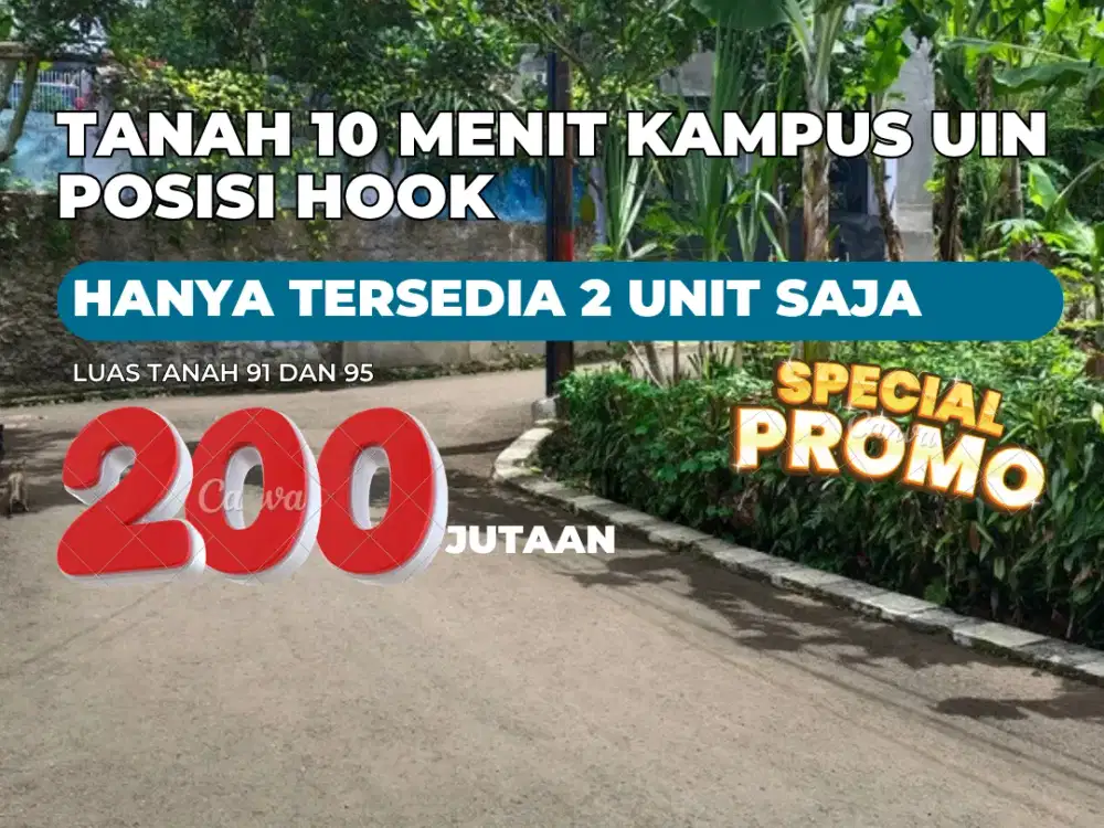 Segera Miliki Tanah Hook Murah di Cibiru Bandung – Hanya 2 Unit, 200 Jutaan!