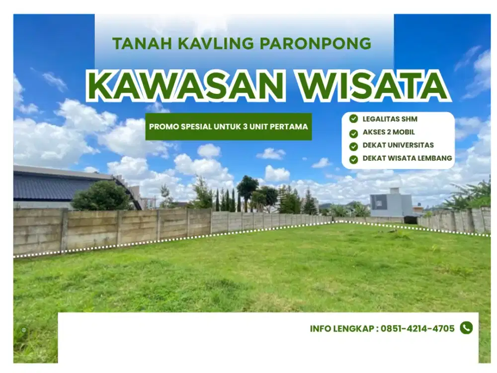 Promo Tanah Cihanjuang – 300 Jutaan Luas 100 an, Hanya Untuk 3 Unit!