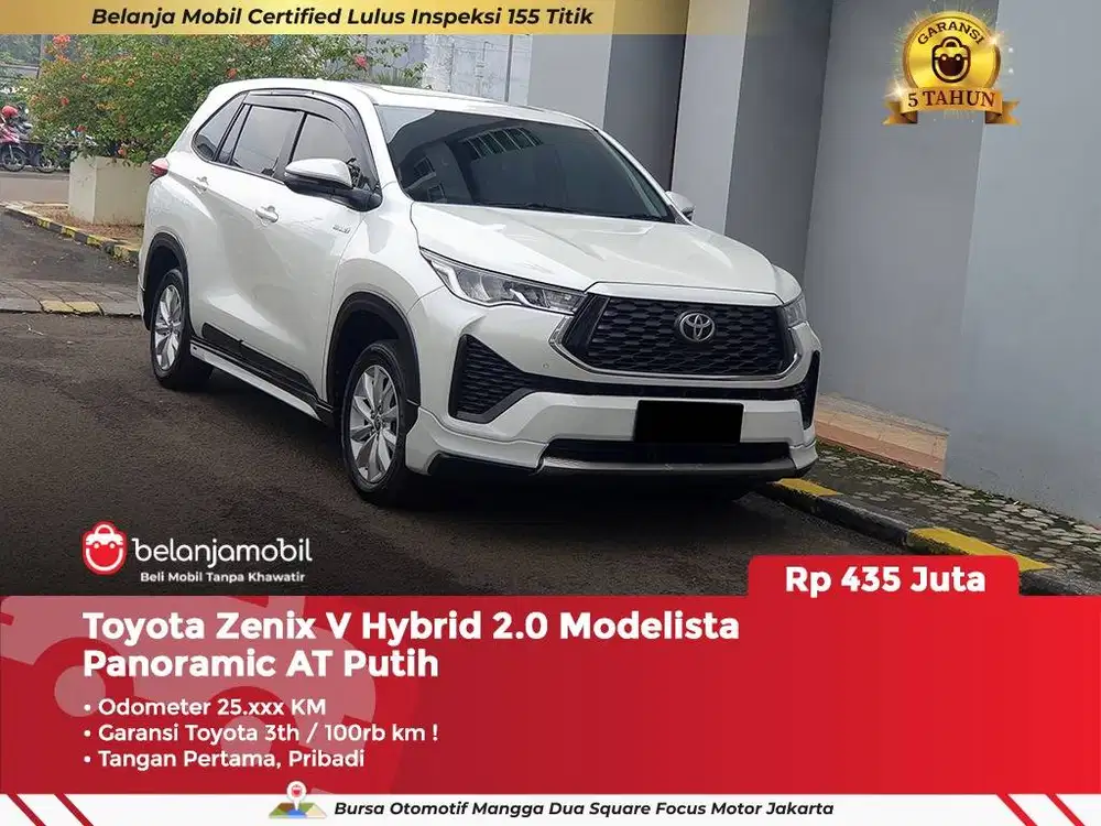 [ GARANSI 5TH ] Toyota Zenix V Hybrid 2.0 Modelista AT 2024 2025