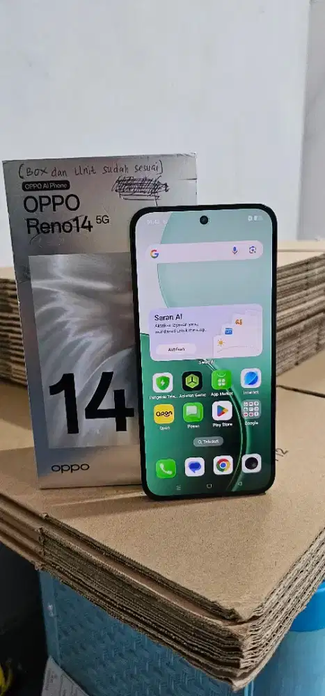 Oppo Reno 14 5G Ram 12/256gb Garansi Super Panjang Fullset