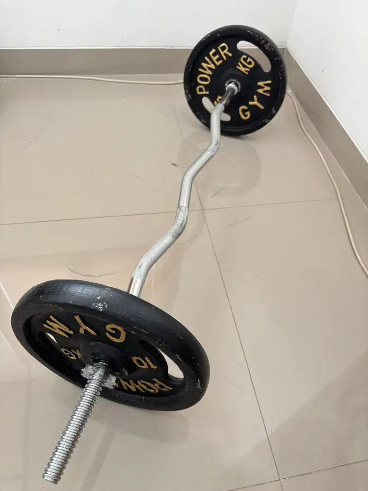 Plat Barbell 20kg dan Stick Barbell