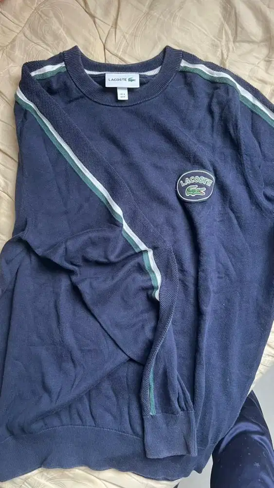 Jaket sweater Lacoste asli