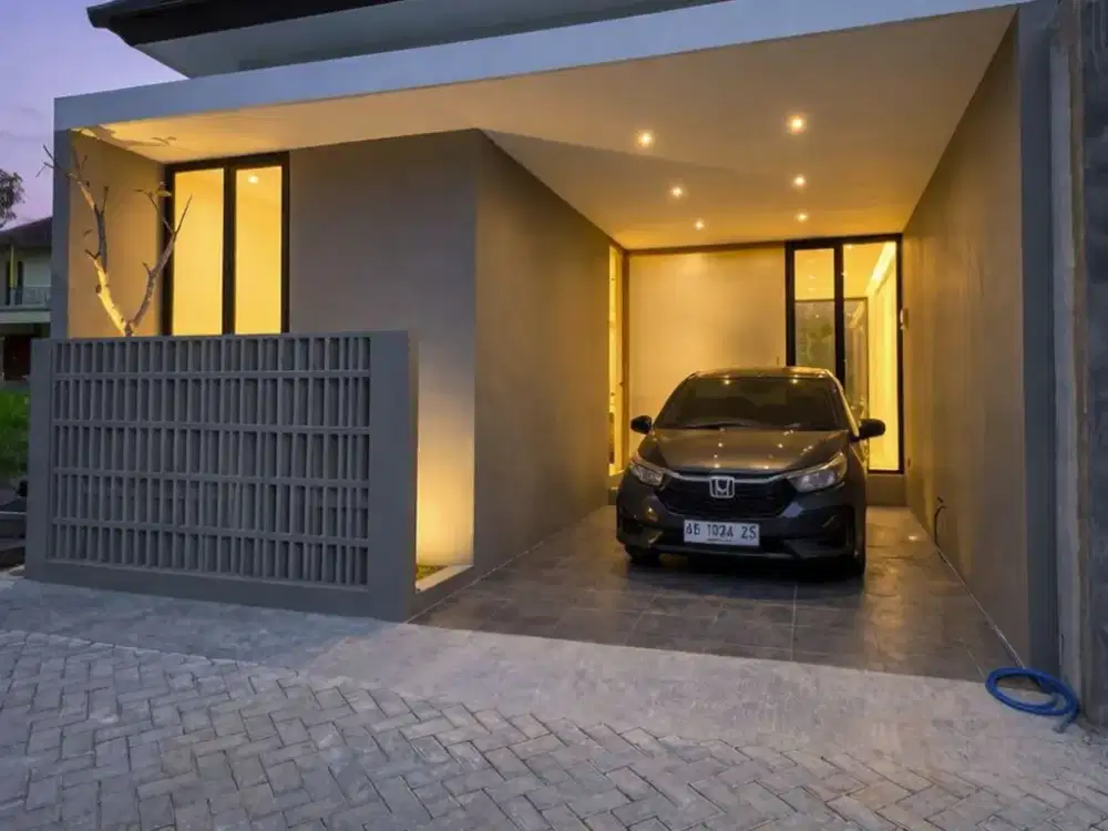 rumah baru konsep industrial modern dalam cluster eksklusif 14 unit di kawasan Jalan Kaliurang KM 10