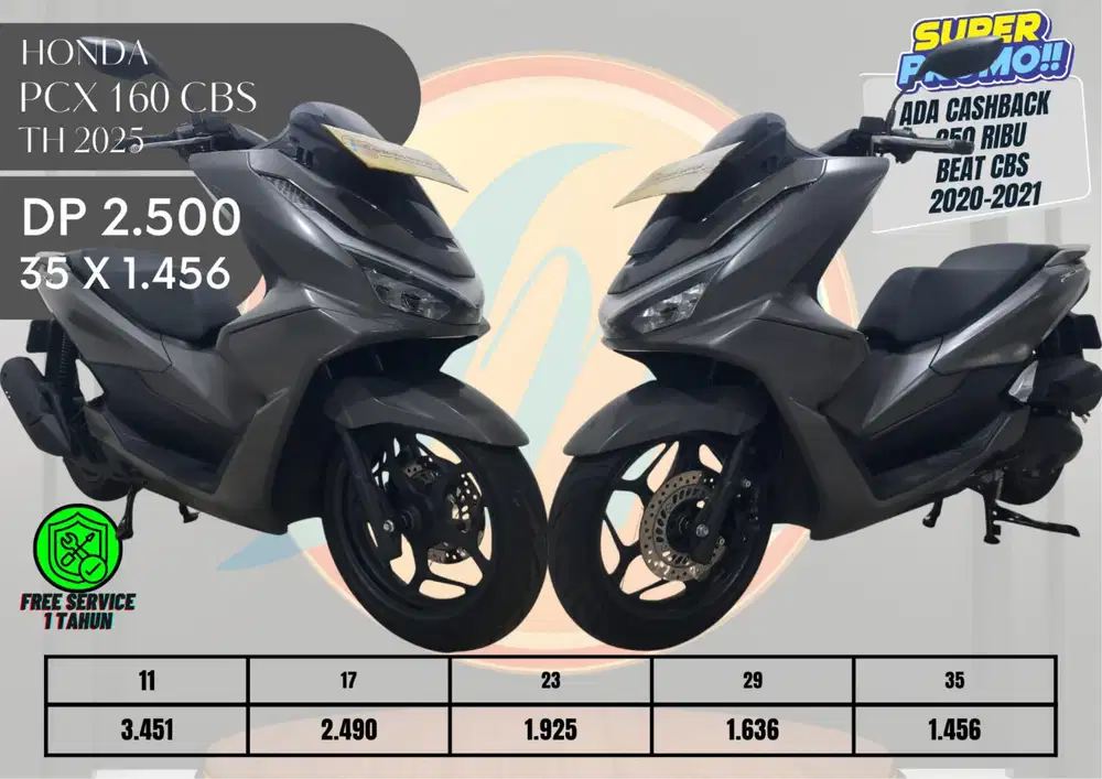 HONDA PCX 160 CBS TAHUN 2025 MOTOR BEKAS RASA BARU