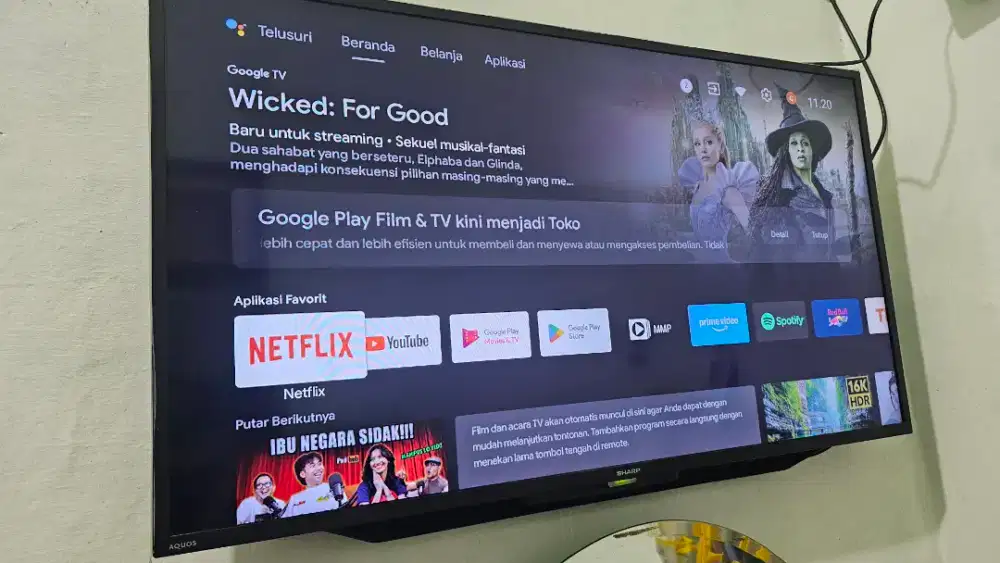 TV 43 Inch Sharp Aquos Full HD Mulus No minus