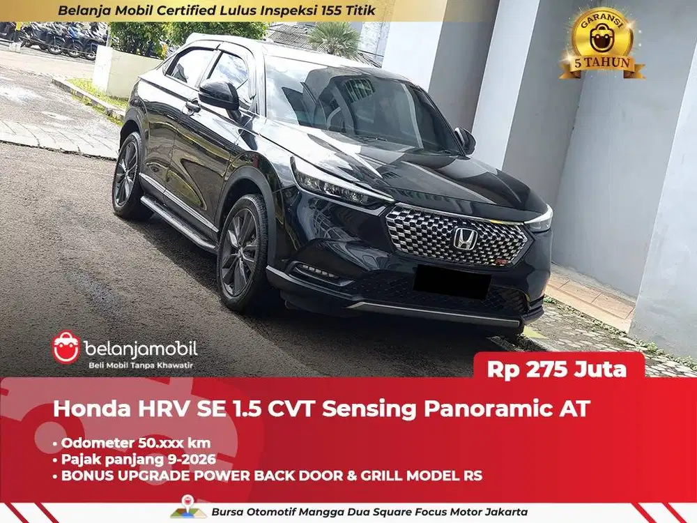 [ GARANSI 5TH ] Honda HRV HR-V HR V SE 1.5 Sensing Panoramic 2022 2023