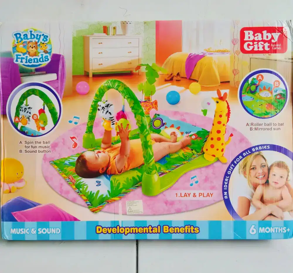 MATRAS BAYI / BABY GIFT - lengkap mainan&music - playmat bayi  (NEW)