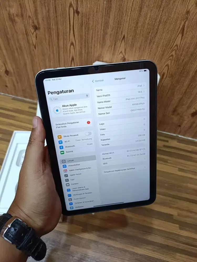 Ipad mini 7 256 wifi only ibox