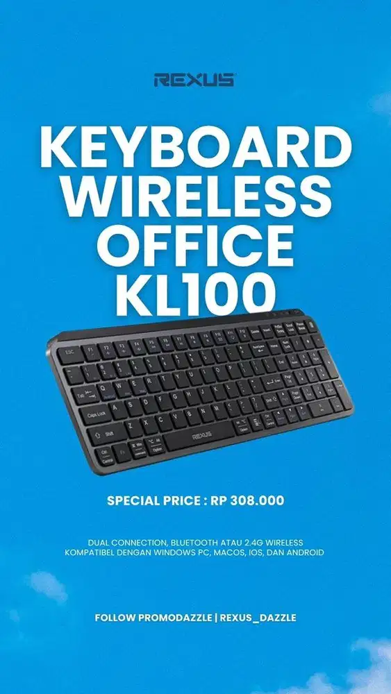 Keyboard wireless KL100 rexus