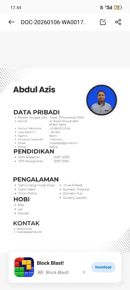 Mencari pekerjaan lulusan smp