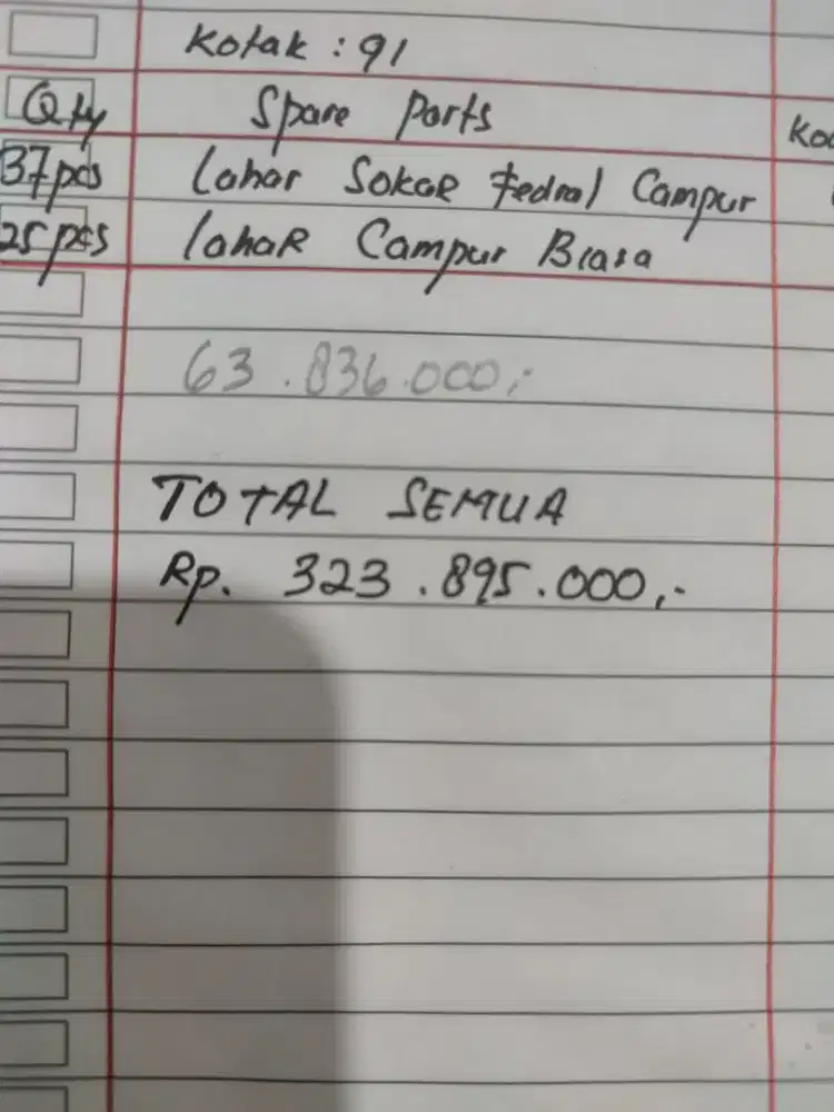 Di jual barang lelang sepeda motor