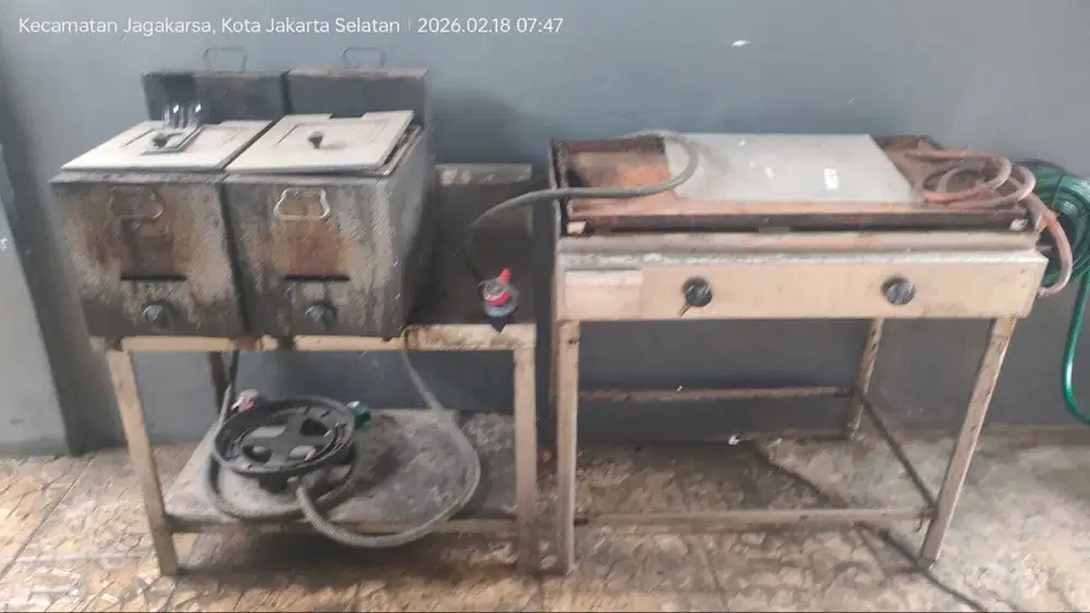 Tungku panggang/goreng, penggorengan butterfly, meja saji dijual murah